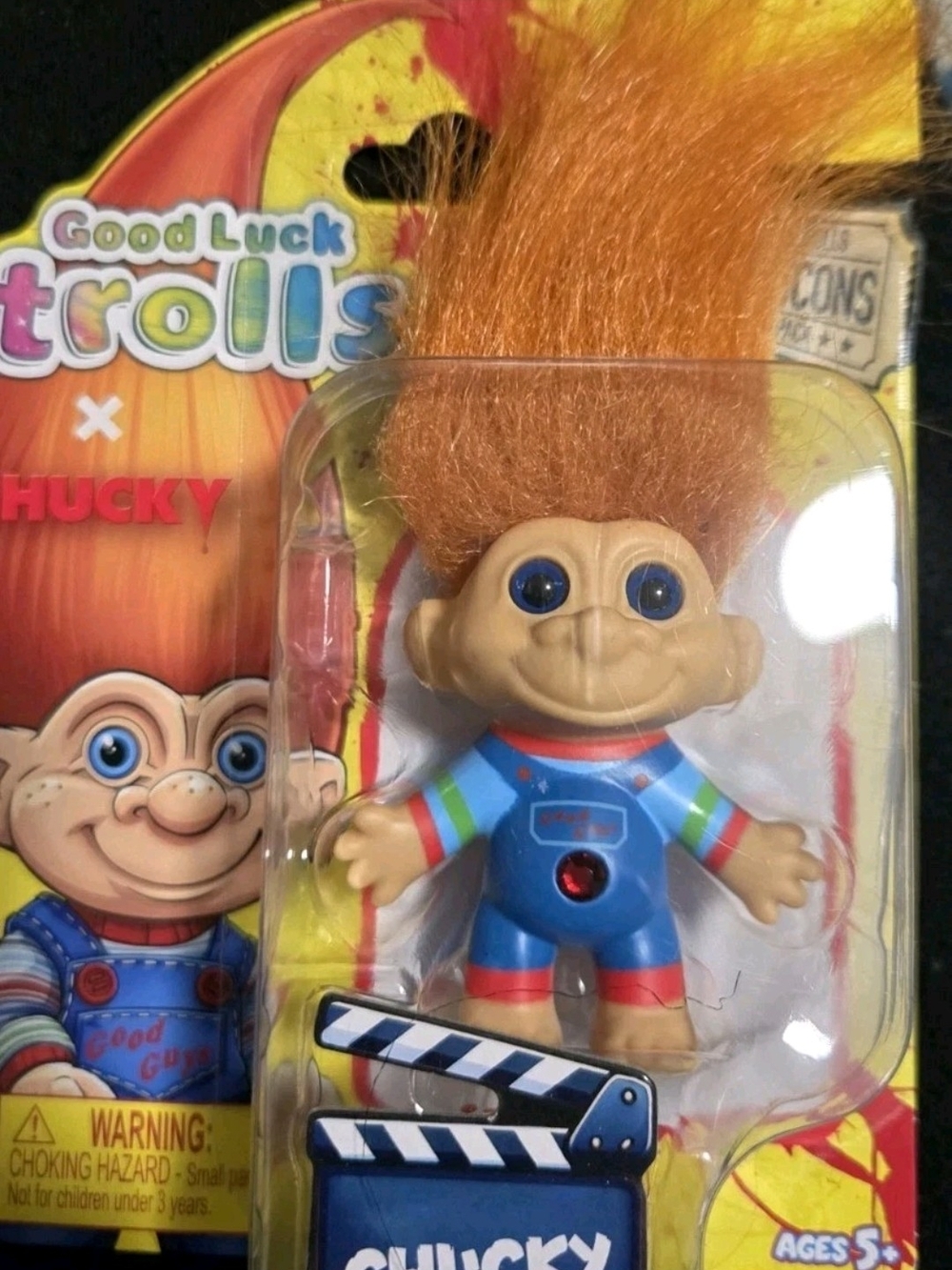 DREAMWORKS-MOVIIE ICONS/GOOD LUCK TROLLS-CHUCKY/CHUCKY- VGC